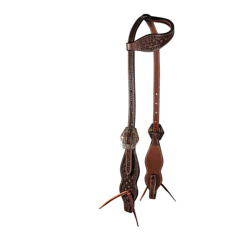 Chocolate Carapce Single Ear Headstall by Professionals Choice