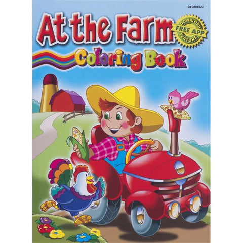 At The Farm Coloring Book