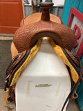 16” HR Single Skirt Ranch Cutting Saddle