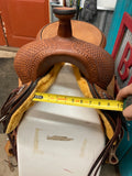 16” HR Single Skirt Ranch Cutting Saddle