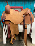 16” HR Single Skirt Ranch Cutting Saddle