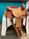 16” HR Single Skirt Ranch Cutting Saddle