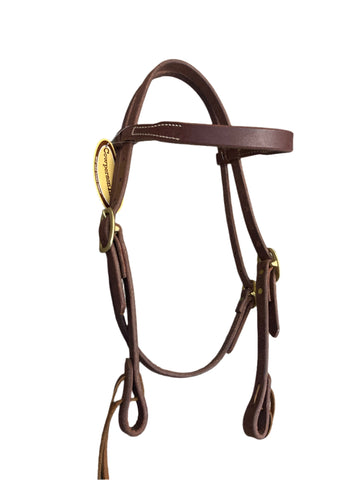 Cowperson Tack Double Buckle Browband Headstall