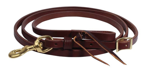 Heavy Oil Harness Leather Roping Reins by Professional's Choice