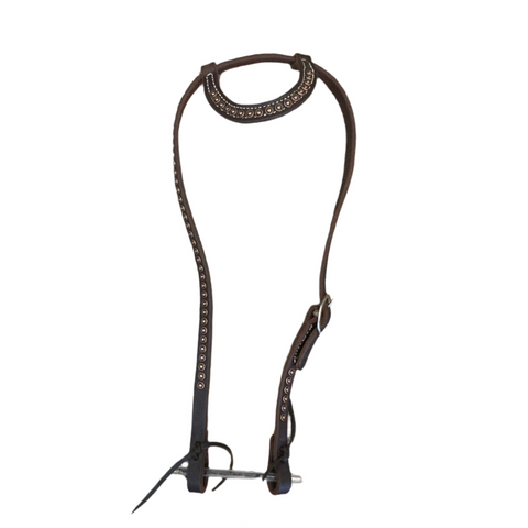 Dutton Single Ear Copper Spotted Headstall