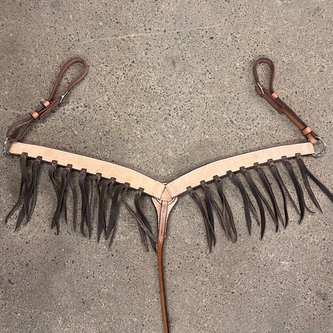 1 3/4" Rough Out and Tassel Breast Collar