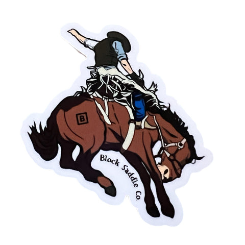 Saddle Bronc Sticker