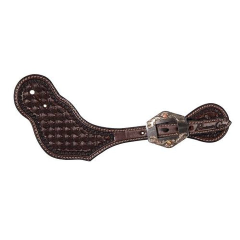 Chocolate Carapace Spur Straps by Professional’s Choice