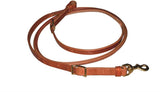 Rolled and Sewn Harness Leather Roping Rein