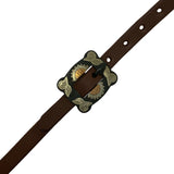 Single Ear Harness Leather Headstall With Sunflower Buckle