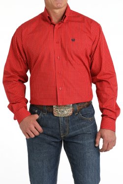 Red Money Print Long Sleeve Western Shirt by Cinch Jeans