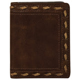 JUSTIN MEN'S FRONT POCKET CARD CASE WHIP STITCH