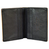 JUSTIN FRONT POCKET CARD WALLET  BROWN W/TOOLING